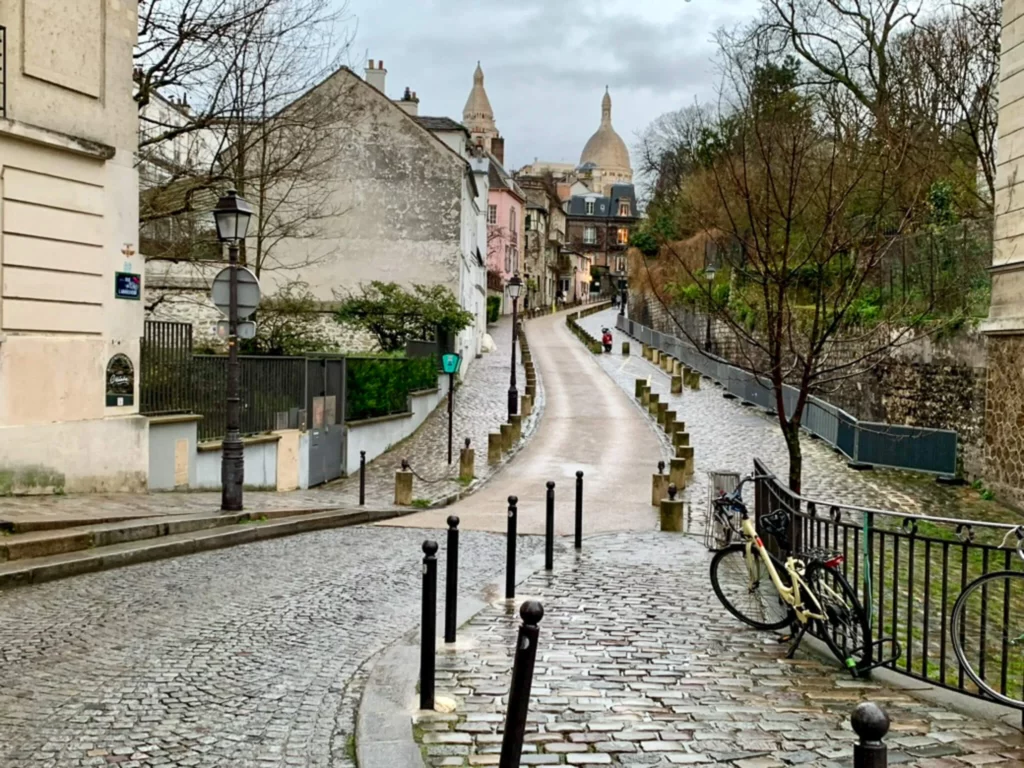 Čtvrť Montmartre v Paříži