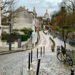 Čtvrť Montmartre v Paříži