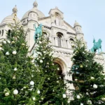 Bazilika Sacre Coeur a vánoce